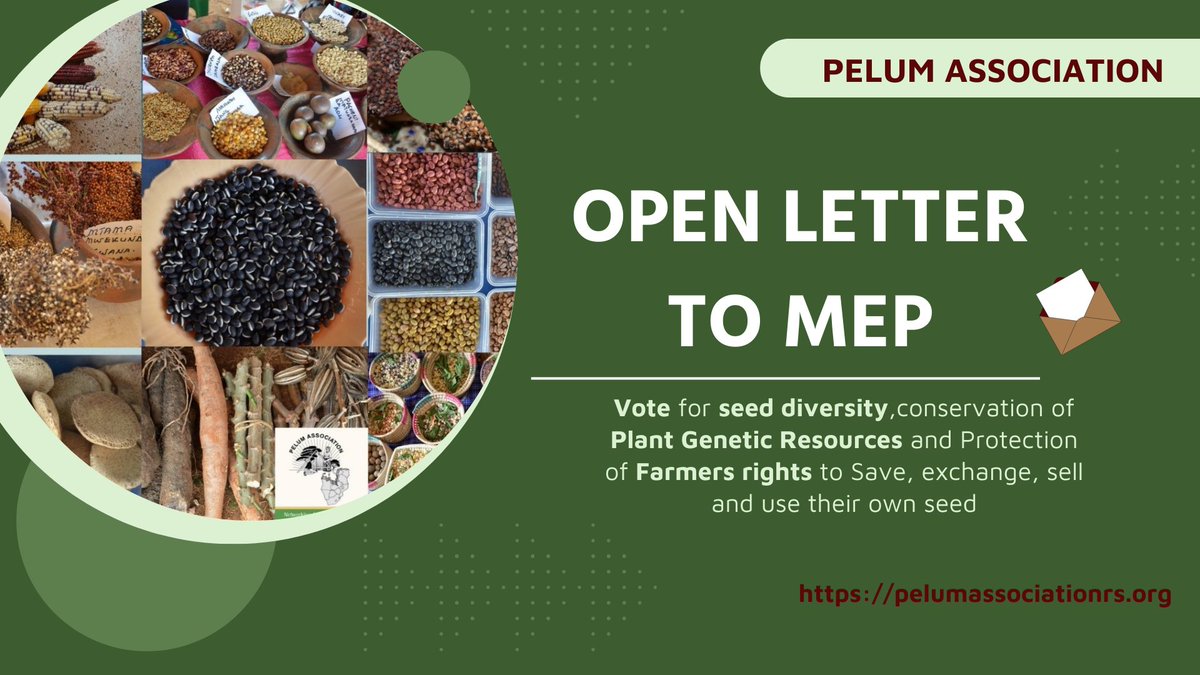Let your vote  secure a robust and resilient food system for the current and future generations in Europe and Africa.@OrganicsEurope @EU_Commission @BROT_furdiewelt @broederlijkdele @AfrONet_ @pelum_uganda @PelumKenya @pelum_info @PelumEswatini @giz_gmbh @Afsafrica #seedlaw.