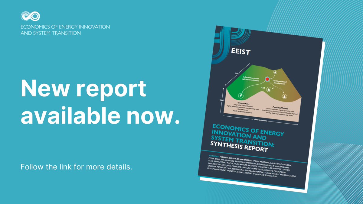 EEISTProject (@eeistp) on Twitter photo Policies targeting investment towards emergent technologies have been central to the greatest successes in low-carbon technology #transitions in China, India, Brazil, and Europe.📈
Find out why this is the case in EEIST’s Synthesis Report: eeist.co.uk/eeist-reports/…
<a href="/UniofExeter/">University of Exeter</a> Policies targeting investment towards emergent technologies have been central to the greatest successes in low-carbon technology #transitions in China, India, Brazil, and Europe.📈
Find out why this is the case in EEIST’s Synthesis Report: eeist.co.uk/eeist-reports/…
<a href="/UniofExeter/">University of Exeter</a>