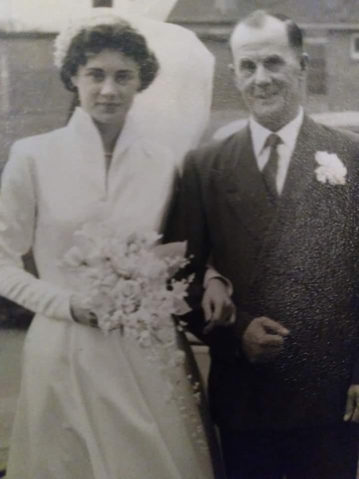 Here's my Grandad about to walk my Mum down the aisle. 66 years ago today.