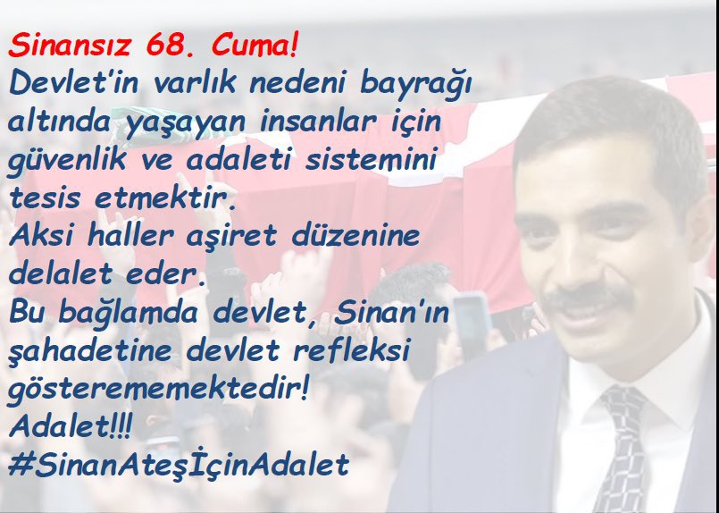 #SinanATESicinAdalet 
#SinanAteş