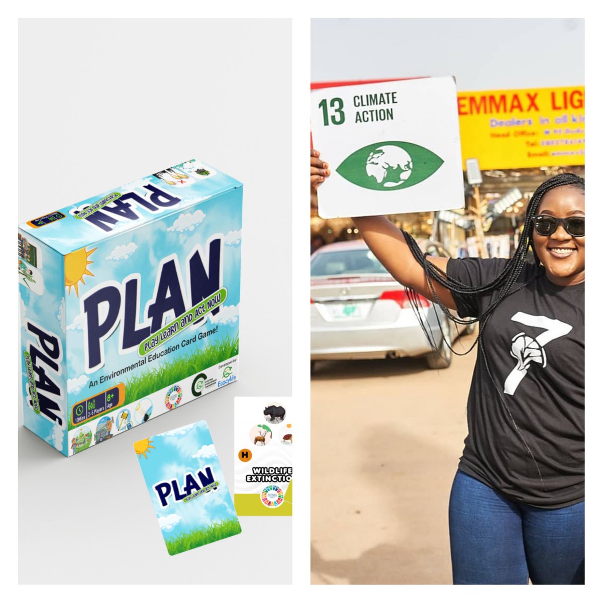 aliyusadiq_gky's tweet photo. Why support PLAN Project?
👌It is the first of it's kind
📗A tool for Climate Education
♻️It fosters sustainability
🗣Drive youth voice in environmental action
🌏Encourages leadership for a better future
Click to donate 👇 https://t.co/84IkVr5B2e
#PLANGame #PLAN https://t.co/q6Q1jlu05x