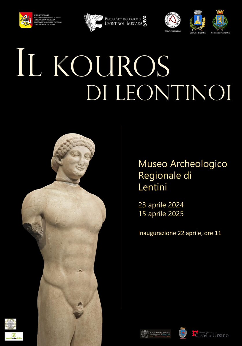 Il Kouros di Leontinoi 23 Aprile 2024 - 15 Aprile 2025 Museo Archeologico regionale di #Lentini #eventisicilia24 #visitsicilyinfo #sicilia #sicily