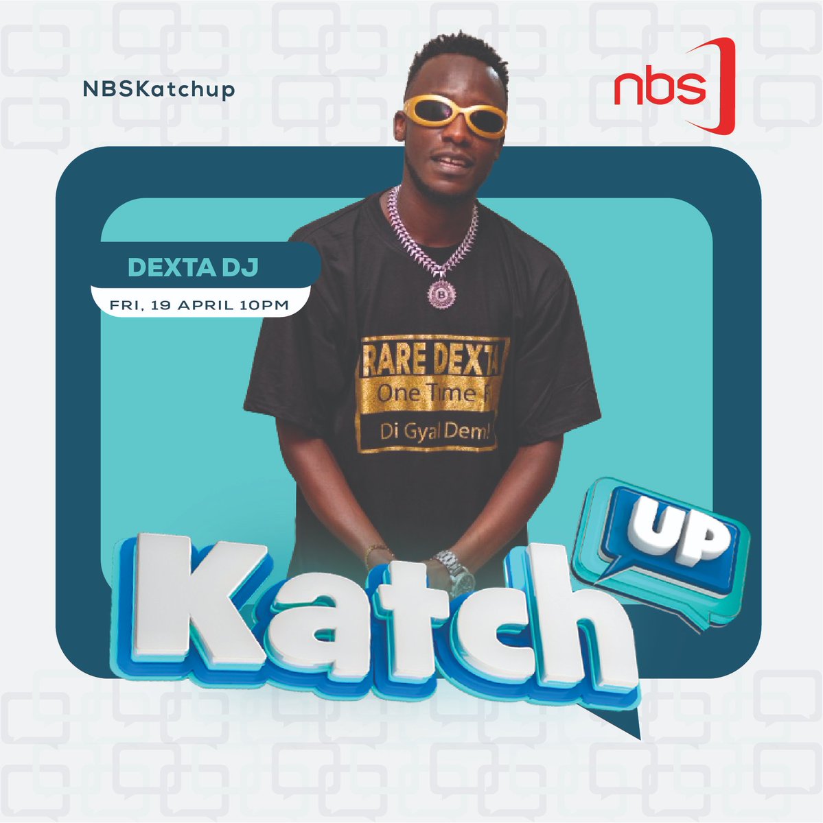 Our very own @raredextaug1 will be bringing the vibes to get you dancing all night long on #NBSKatchUp. Tune in from 10 pm and enjoy all your favorite songs. #NBSUpdates