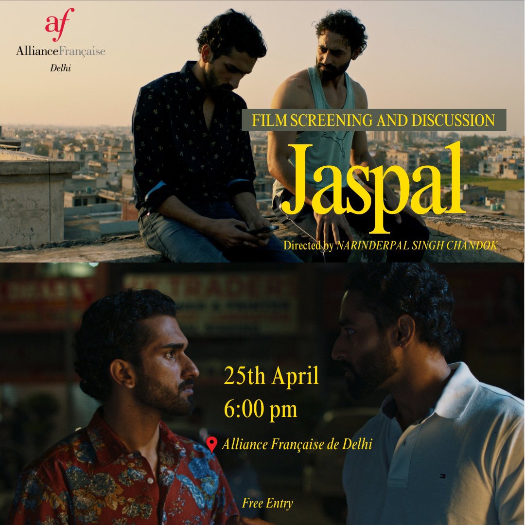 Join us at the screening and discussion of my film « Jaspal » at the Alliance Française in Delhi #punjabifilm #frenchcinema #frenchalliancedelhi