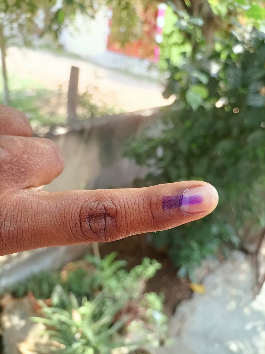 நான் எனது ஜனநாயக கடமையை செய்தேன் 
நான் வாக்களித்தேன் 
Just done my Democratic Duty I Cast my Vote ☝🏻 #VoteForINDIAlliance
#VoteBlueToSaveDemocracy #Democracia
 #Elections2024 #ElectionDay #ParliamentaryElection2024