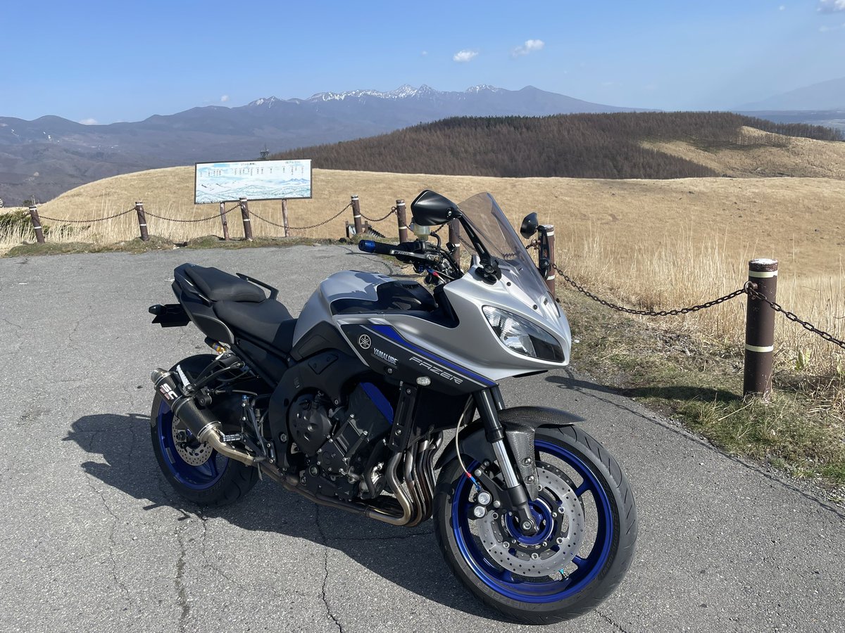 ko_Rider_'s tweet photo. 今日も少し時間が空いたので☺️
ぷらぷらお散歩してました🏍️

#yamaha
#fazer8
#fz8
#ヤマハ
#ビーナスライン
#霧ヶ峰
#白樺湖 https://t.co/vg5JEMuT0z
