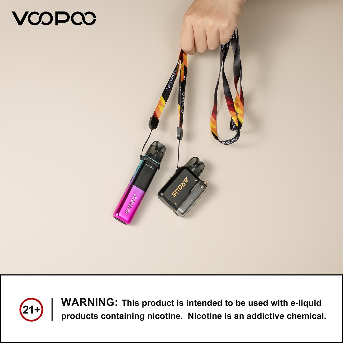 The ARGUS P2 and ARGUS G2 come with a lanyard to take our devices with you and enjoy a convenient and relaxing vaping experience all day!🔥😎

 #voopoo #argusp2 #argusg2 #voopoofamily #vapelife #VapeCommunity #newproduct