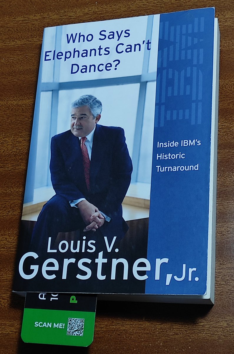 If your company or division is in crisis mode, take a page from Who Says Elephants Can't Dance? Leading a Great Enterprise through Dramatic Change on what to do at the helm of a quickly sinking ship. A great book indeed. Full review: goodreads.com/review/show/62…