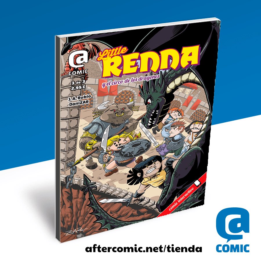 AfterCOMIC's tweet image. Llévate la serie completa de Little Renna y el Circo de los Dragones con los gastos de envío gratis hasta el 28 de abril con el código de descuento 🟢santjordi24🟢 solo en nuestra tienda online