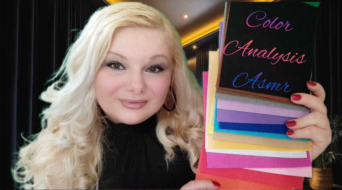 Color Analysis 
#color 
#coloranalysis
#ASMR 
#asmrroleplay
#asmrrelax
#relaxingvoice
#softspoken
#asmrcommunity
#asmrvideo
youtu.be/FdOXAMR1T48?si…