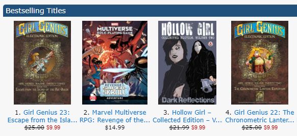 Hollow Girl – Collected Edition – Volume Two: Reflections is currently the number three bestselling title on @DriveThruComics Download it now here: drivethrucomics.com/product/477765…