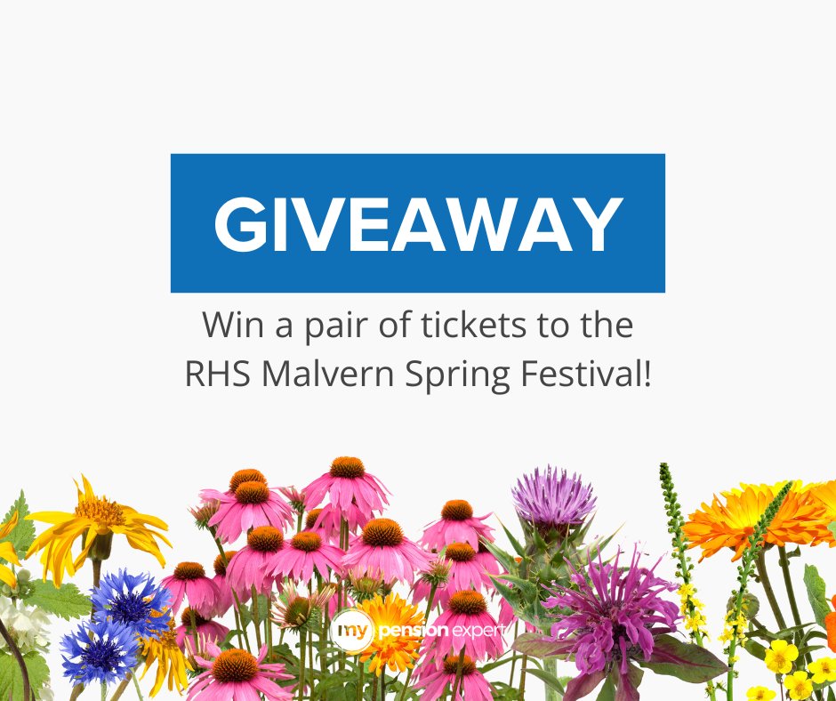 My Pension Expert (@mypensionexpert) on Twitter photo Missed out on <a href="/MalvernShows/">RHS Malvern Spring & Autumn Shows</a> tickets? We've got just the giveaway for you! For a chance to win a pair of tickets to the show, simply:
✅Like this post
➕Follow our page
T's & C's apply: buff.ly/3xJTerR
#FridayFeeling #giveaway #win #rhs #festival #uk Missed out on <a href="/MalvernShows/">RHS Malvern Spring & Autumn Shows</a> tickets? We've got just the giveaway for you! For a chance to win a pair of tickets to the show, simply:
✅Like this post
➕Follow our page
T's & C's apply: buff.ly/3xJTerR
#FridayFeeling #giveaway #win #rhs #festival #uk