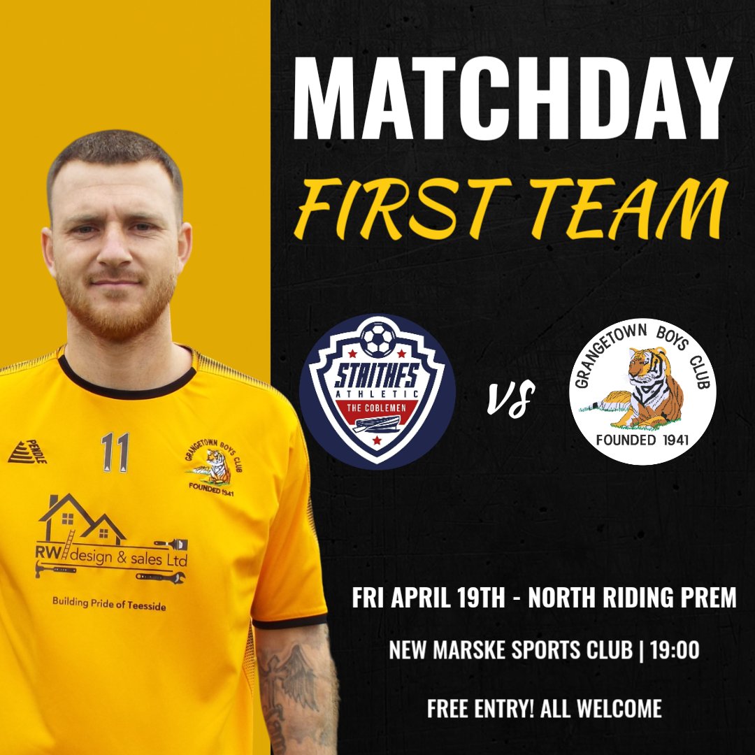 Grangetown Boys Club FC🐯 (@grangetownbc) on Twitter photo ‼️ Final League Game Tonight‼️
🆚️ <a href="/StaithesAFC/">StaithesAFC</a>
🕖 19.00 Kick Off
🏟️ New Marske Sports Club
🏆 North Riding Prem
🧡🖤
#UTBC
B&W Lifting Ltd | Tees Gas Services | RW Design & Sales Ltd | The Albion Social Club ‼️ Final League Game Tonight‼️
🆚️ <a href="/StaithesAFC/">StaithesAFC</a>
🕖 19.00 Kick Off
🏟️ New Marske Sports Club
🏆 North Riding Prem
🧡🖤
#UTBC
B&W Lifting Ltd | Tees Gas Services | RW Design & Sales Ltd | The Albion Social Club