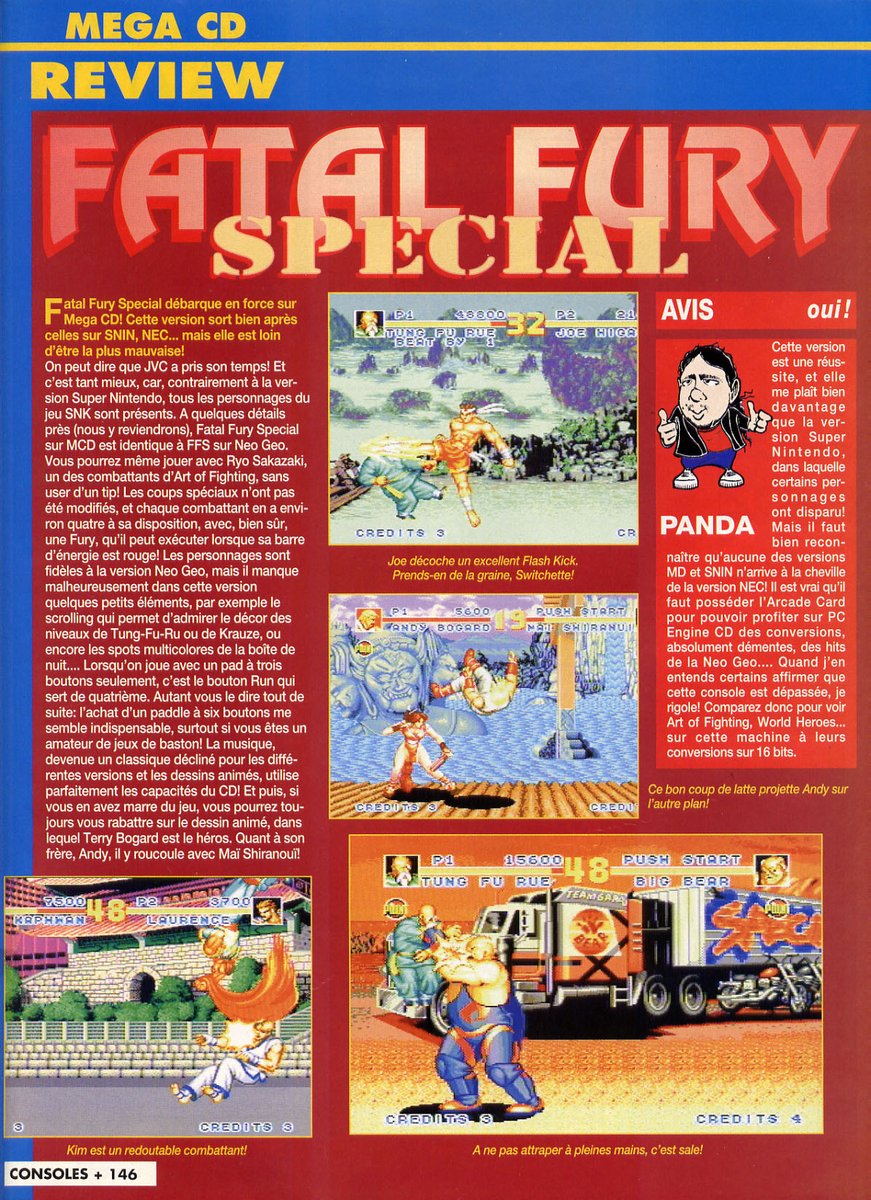 AllmightoFranky's tweet photo. On passe aux tests de #DungeonMaster2 et l'excellent #FatalFurySpecial sur le #MegaCD!! 3/5 https://t.co/fWcx6rbc6B