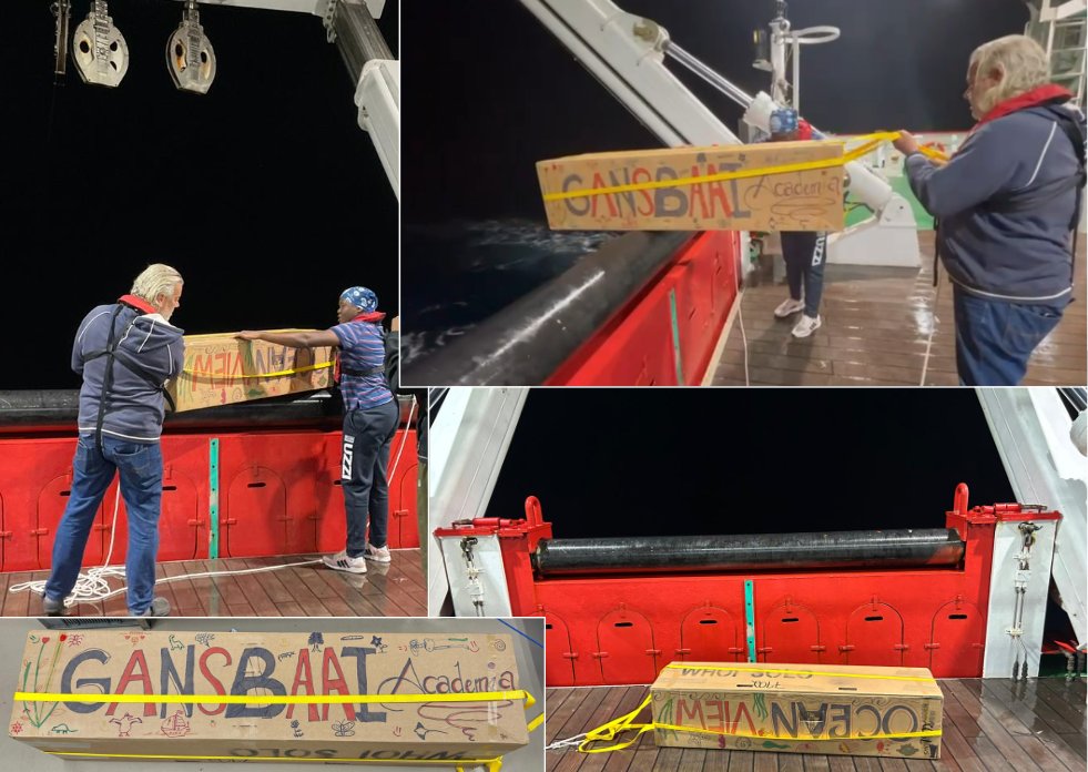 6th and final Argo float deployed from #SAAgulhasII en route to #MarionIsland as part of #SAEON & #SAPRI's Adopt-a-Float programme. Gansbaai Academia's and Ocean View Secondary School's shared float deployed at 45.6 S @Saeonews @NRF_News @dsigovza @environmentza