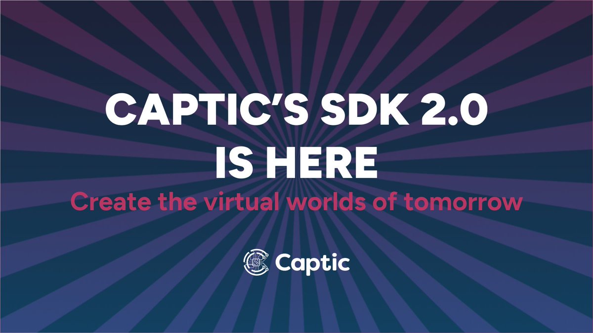 Our advanced SDK 2.0 is now publicly available 🚀
Simply fill in the form below and start creating the virtual worlds of tomorrow.
Check out the release highlights and request access here 👉 captic.io/sdk-2-0-releas…

#SDK #spatialcomputing #virtualworlds #3Denvironment