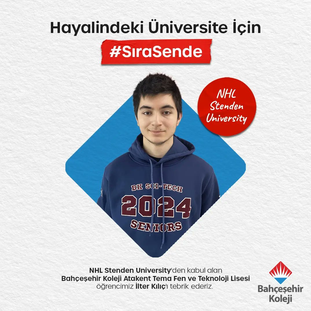 bk_atakenttema's tweet photo. Hayalindeki Üniversite İçin #SıraSende

👏🏼🎉 Dünyanın en prestijli üniversitelerinden kabul alan Atakent Tema Fen ve Teknoloji Lisesi ve Atakent Tema Anadolu Lisesi öğrencilerimizi tebrik ederiz.

#bahçeşehirkoleji https://t.co/mqEskn3KzB