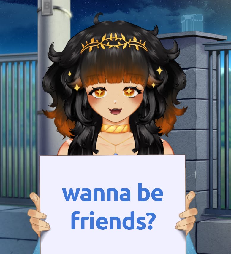 PhaennaZeru's tweet image. You ever seen me around and thought: &quot;Would be cool to be friends with that person&quot;? 

Here&apos;s your chance! I&apos;ll dm everyone who replies to this post! 🧡 Promise~ (make sure dms are open) 

#Vtuber #VtubersUprising #VtuberNL