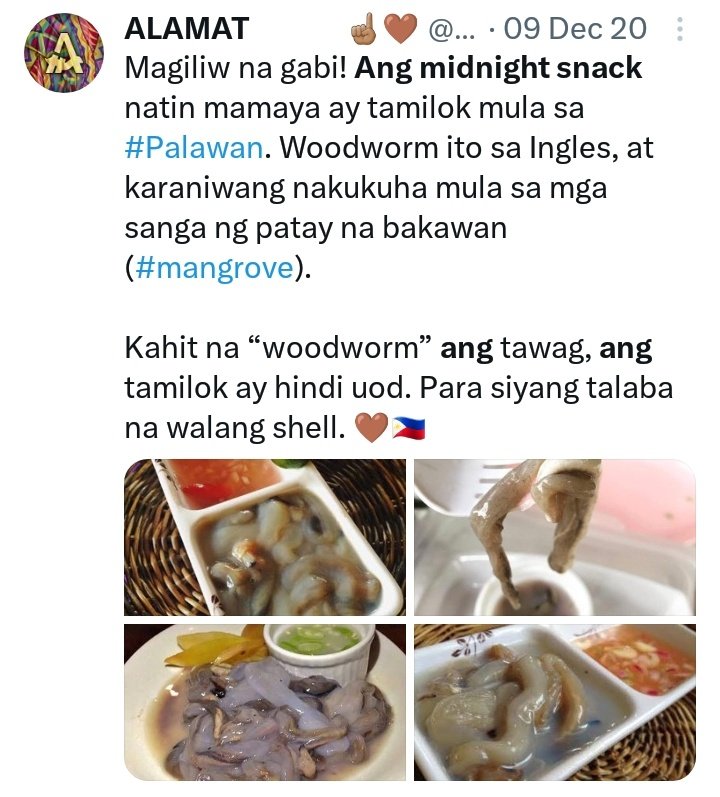 ALASKALBO's tweet photo. AND PLEASE BRING BACK ALAMAT MIDNIGHT SNACKS!!
a great way to promote and introduce to other Filipinos (and internationals) the regional dishes and delicacies from all over the Philippines! ♡ #ALAMAT https://t.co/7q3OnJJ3Rc