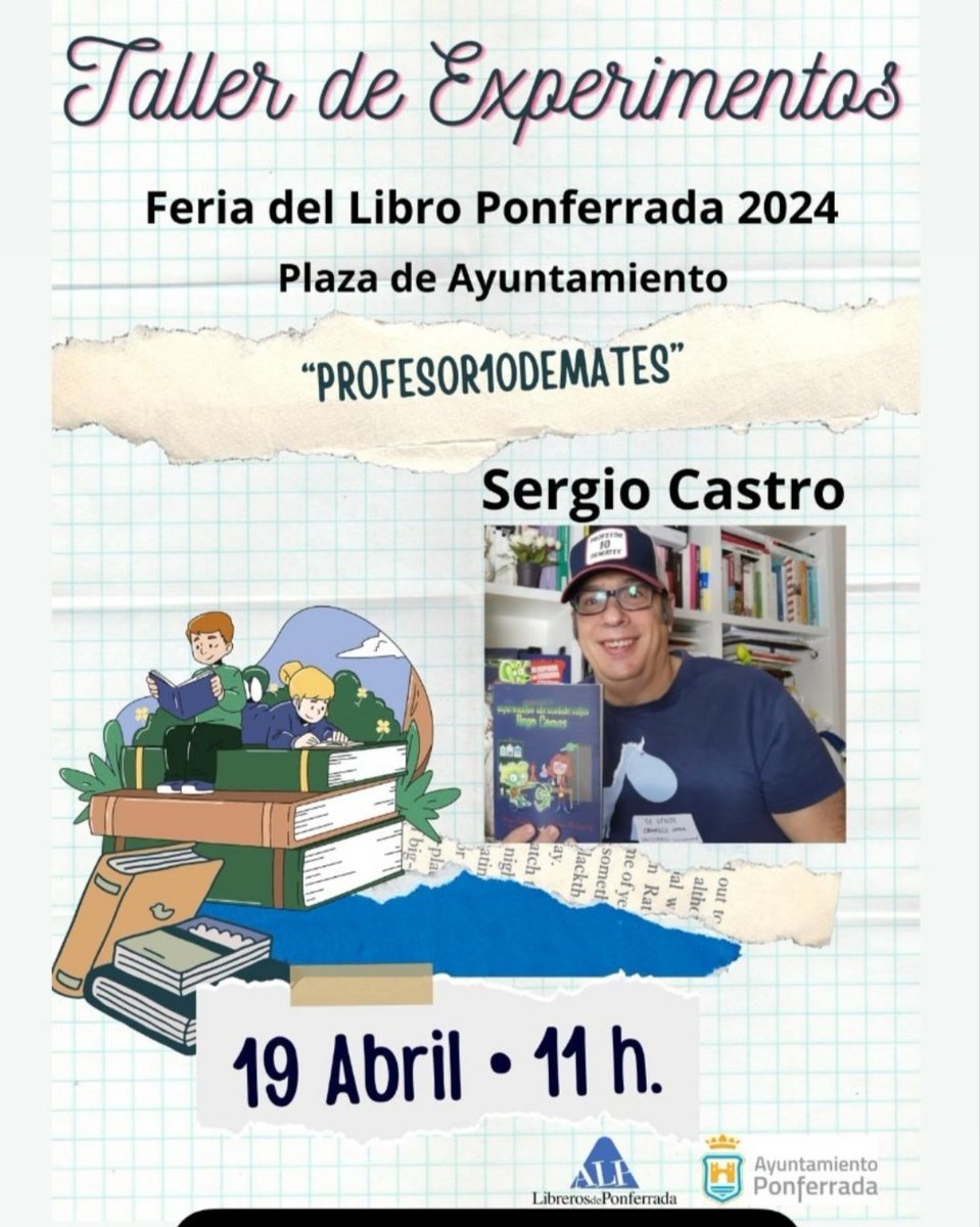 profesor10demates (@profesor10mates) on Twitter photo Dentro de unos minutos ...
Experimentos abracadabrantes Tour en la feria del libro de Ponferrada
<a href="/HugoComasyFilo/">HugoComasyFilo</a>
Libro de Experimentos abracadabrantes Hugo Comas
#ExperimentosAbracadabrantesTour
<a href="/MariaCarmenRo10/">Carmen Rodriguez o también la Sra Parker👩</a> Dentro de unos minutos ...
Experimentos abracadabrantes Tour en la feria del libro de Ponferrada
<a href="/HugoComasyFilo/">HugoComasyFilo</a>
Libro de Experimentos abracadabrantes Hugo Comas
#ExperimentosAbracadabrantesTour
<a href="/MariaCarmenRo10/">Carmen Rodriguez o también la Sra Parker👩</a>