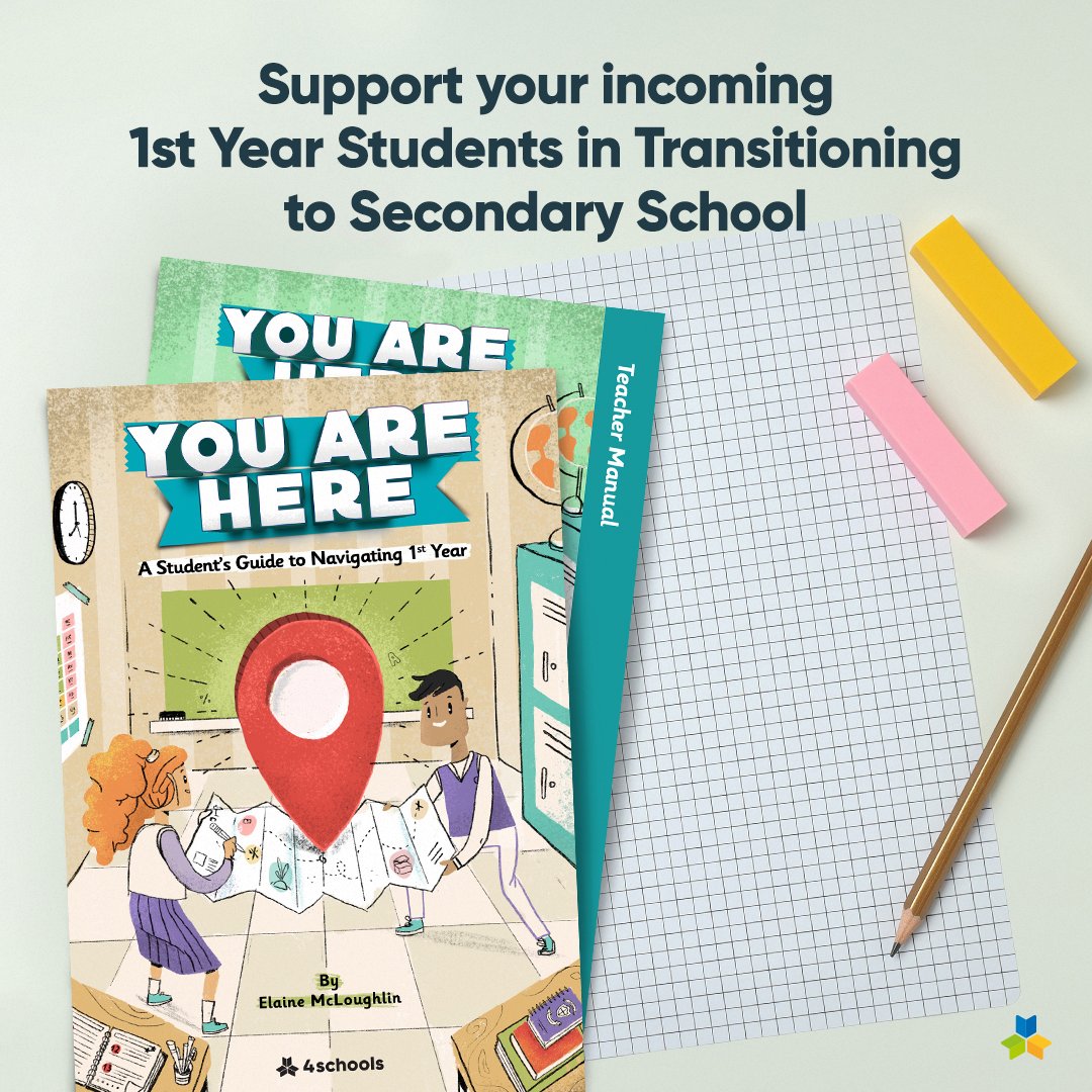 Get ready to welcome your incoming 1st Year students with 'You Are Here' – a 24-hour programme crafted to ensure a positive start in their new school journey! 📚 Featuring a detailed teacher manual, PowerPoint slides, and a full Appendix I. Learn more: bit.ly/38JFJcn