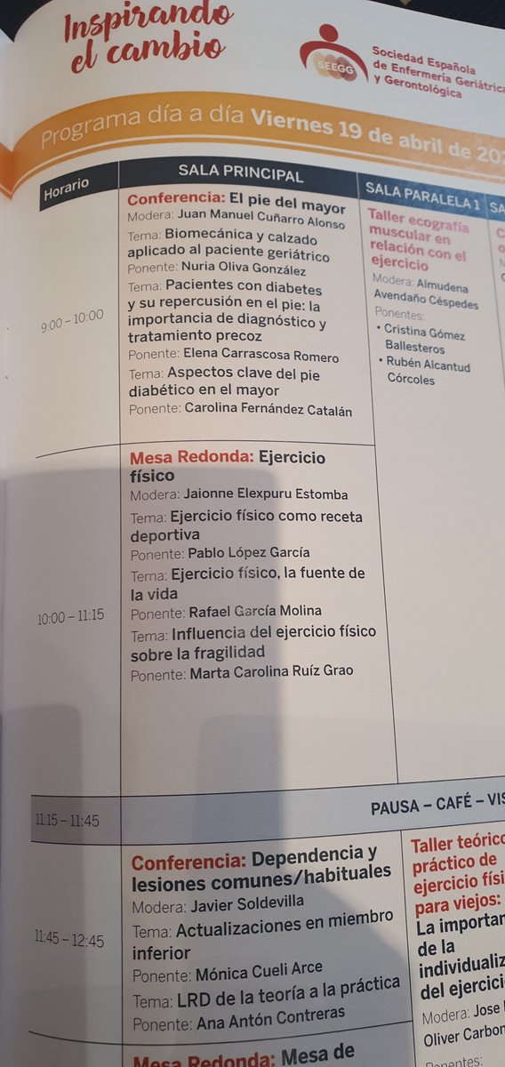 C_Sarabia_Cobo's tweet photo. #SEEGG2024 @enfergeronto 
👉 segunda mesa de la mañana
📍tema fundamental: Ejercicio físico 
# tres ponentes top
💫Modera Jaionne Elexpuru, nuestra vocal de País Vasco
#Ejercicio #actividad #vejez #geriatría https://t.co/SES91TmL3J