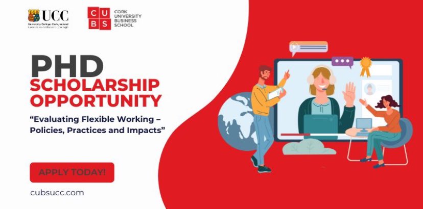 Aileen Murphy (@aileenmurphy_) on Twitter photo Recruiting a funded PhD investigating flexible work practices & policies & their impacts on organisational performance, individual well-being & societal issues such as the gender pay gap <a href="/CUBSucc/">Cork University Business School (CUBS)</a> <a href="/edel_walsh/">Dr Edel Walsh</a>
#phd #research #economics #management #ucc
euraxess.ec.europa.eu/jobs/hosting/p… Recruiting a funded PhD investigating flexible work practices & policies & their impacts on organisational performance, individual well-being & societal issues such as the gender pay gap <a href="/CUBSucc/">Cork University Business School (CUBS)</a> <a href="/edel_walsh/">Dr Edel Walsh</a>
#phd #research #economics #management #ucc
euraxess.ec.europa.eu/jobs/hosting/p…