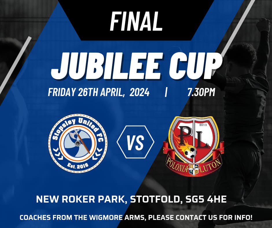 Stopsley United First (@stopsleyunited) on Twitter photo ๐๐๐ฉ๐๐ฆ๐๐ข๐ก ๐ฎ ๐๐จ๐ฃ ๐๐๐ก๐๐ ๐๐๐ง๐๐๐๐ฆ
Our division 2 cup final has been re-arranged for one weeks time! Full details of the fixture below and all support would be hugely grateful.
๐ ๐๐ป
<a href="/BedsFootballPod/">Wulfric of Beadanford</a>
@OLLYS1MS
<a href="/bedscountylge/">Beds County League</a>
#upthestops
๐ต ๐๐๐ฉ๐๐ฆ๐๐ข๐ก ๐ฎ ๐๐จ๐ฃ ๐๐๐ก๐๐ ๐๐๐ง๐๐๐๐ฆ
Our division 2 cup final has been re-arranged for one weeks time! Full details of the fixture below and all support would be hugely grateful.
๐ ๐๐ป
<a href="/BedsFootballPod/">Wulfric of Beadanford</a>
@OLLYS1MS
<a href="/bedscountylge/">Beds County League</a>
#upthestops
๐ต