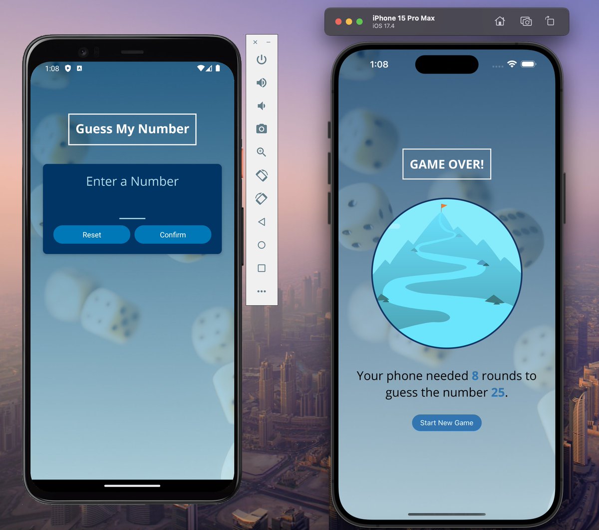 Built 'Number Guessing Game Mobile App'
- for both #Android and #ios platforms

Demo Video: bit.ly/49R3LPq

#javascript #React #ReactNative #100DaysOfCode #LearnInPublic #BuildInPublic  #mobileapplication #MobileApp #MobileGame #iOS17 #iPhone15 #GooglePixel #iPhone16