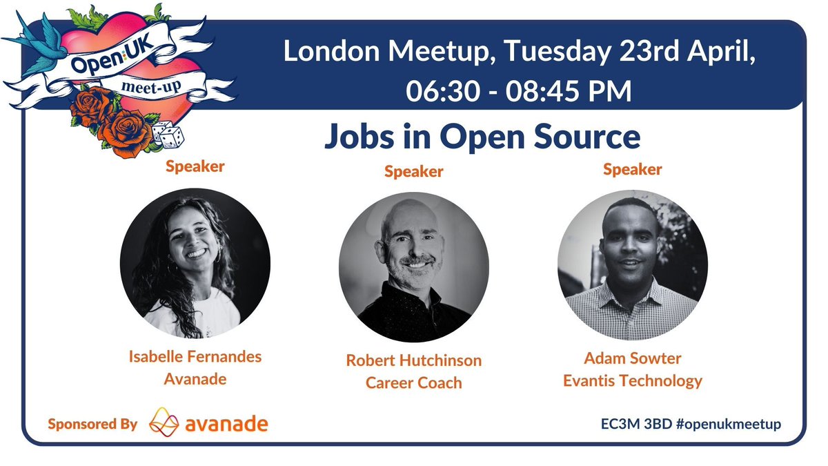 🗓️✅Mark your calendars and join us at the OpenUK London Meetup on April 23rd and gain valuable insights from our expert speakers on finding paid opportunities in Open Source! Meetup link: meetup.com/openuk/events/… #OpenUK #OpenSourceJobs