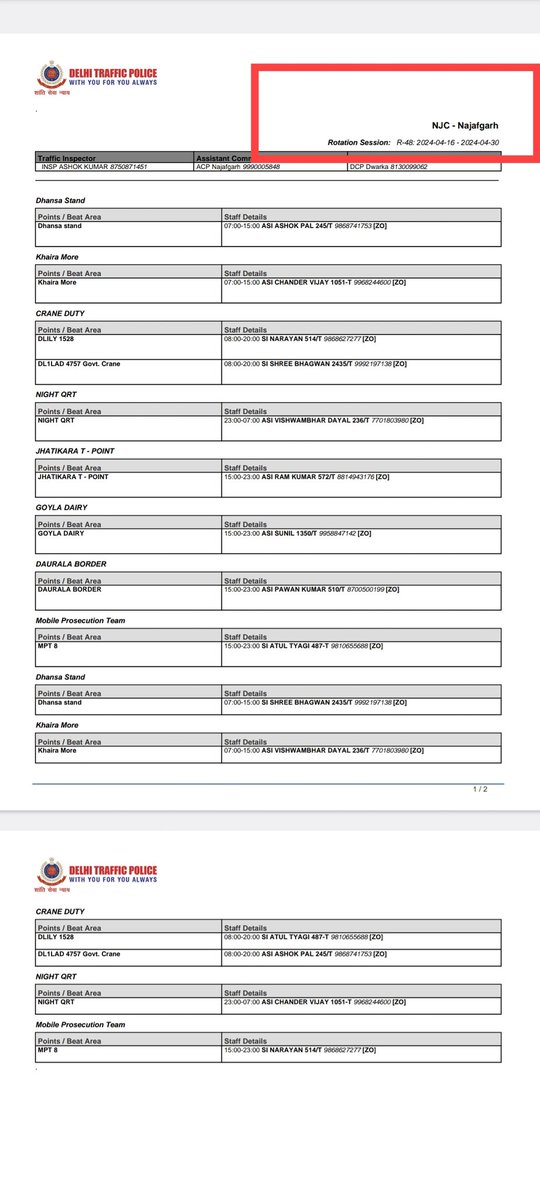 ड्यूटी चिट्ठे वाली ट्रैफिक पुलिस कहां गईं जी @hgsdhaliwalips @dtptraffic @jtcp_dtp @najafgarhconfes @LtGovDelhi