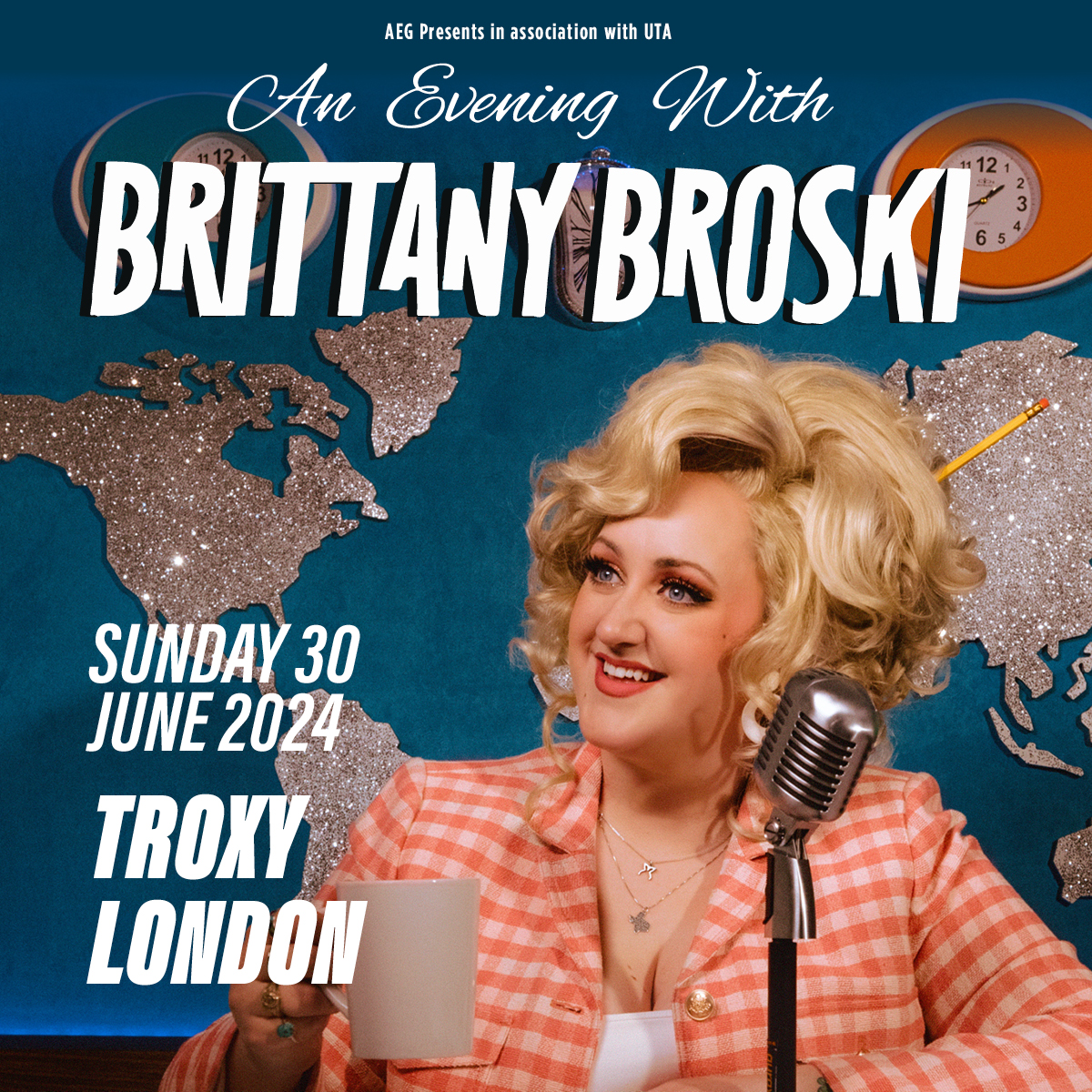 #AXSONSALE 🔥🎤 For one night and one night only, come join Supreme Leader @brittany_broski for an in-real-life town hall meeting! Prepare for an evening full of laughter, cheek, and a special guest! 

⏰ Tickets are on sale at 10am
🎫 w.axs.com/1ZPe50Rhehm