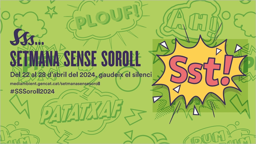 🤫Ens adherim un any més a la #SSSoroll2024, que se celebra del 22 al 28 d’abril a Catalunya per promoure mesures i iniciatives en el marc de la prevenció de la #contaminacióAcústica. Amb el lema ‘Gaudeix del silenci’, animem i donem suport als ens locals i entitats per