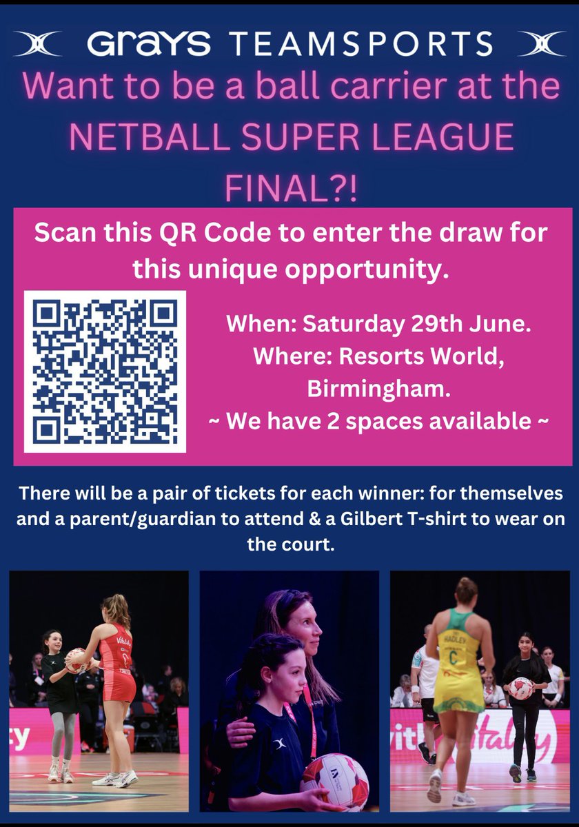 Check out the competition below… opportunity to be a ball carrier at the SL Final 🤩