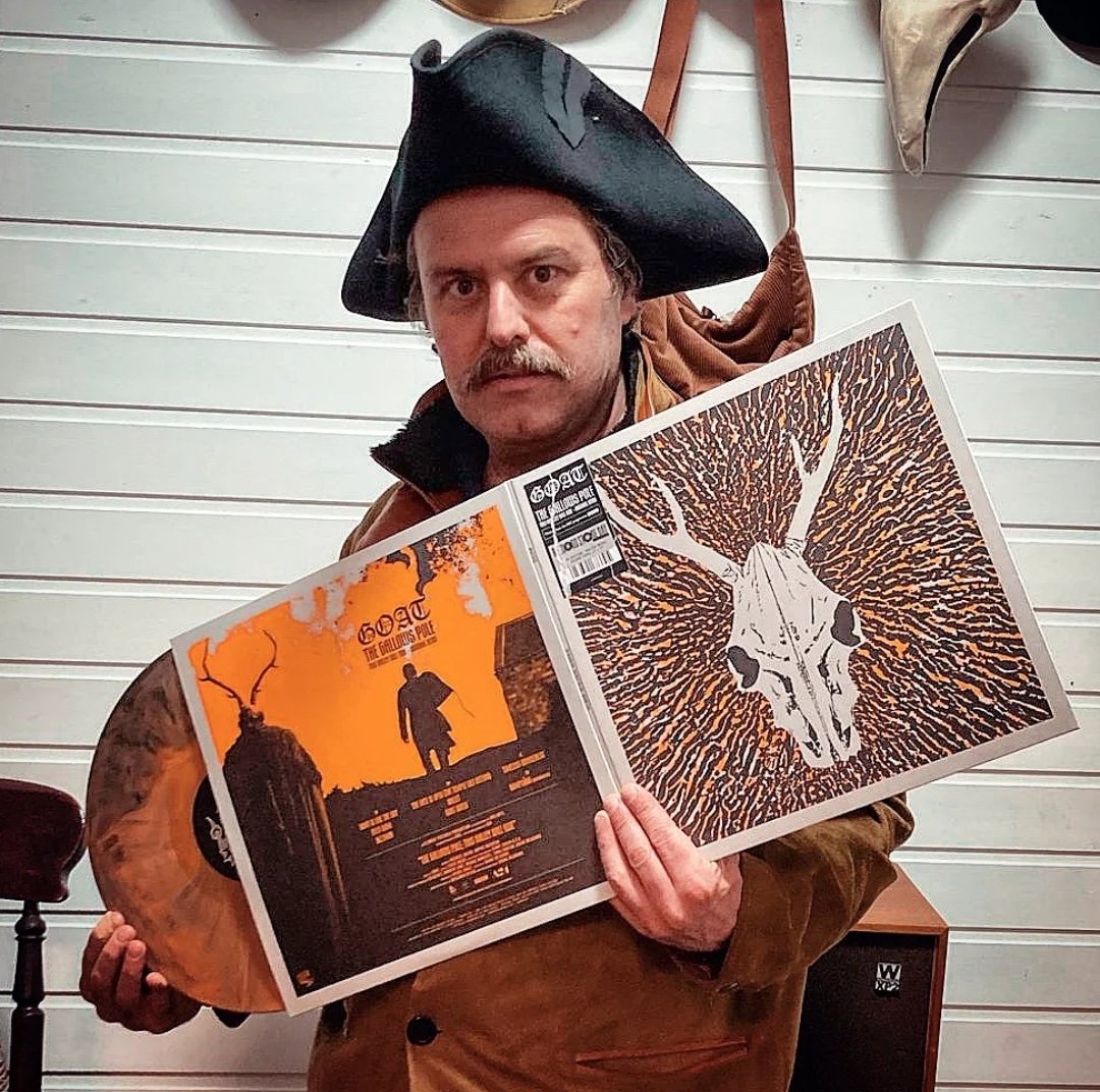 The face of a man who resolutely failed to bring the tricorn hat back to the high street. Nevertheless: big thanks to @goatband and @RocketRecording for this beautiful Gallows Pole album. Available for @recordstoreday only. Exclusive!