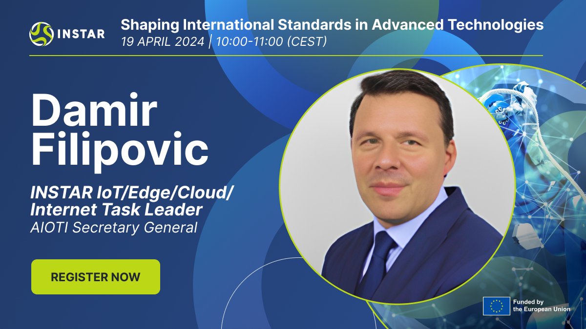 🚨LIVE WEBINAR 🚨

Damir Filipovic, @AIOTI_EU  Secretary General and IoT/Edge/Cloud/Internet Task Leader, just opened the first #firesidechat, which is all about our #TaskForces and how you can join and contribute to them.

Make sure you follow us for more insights from the first…