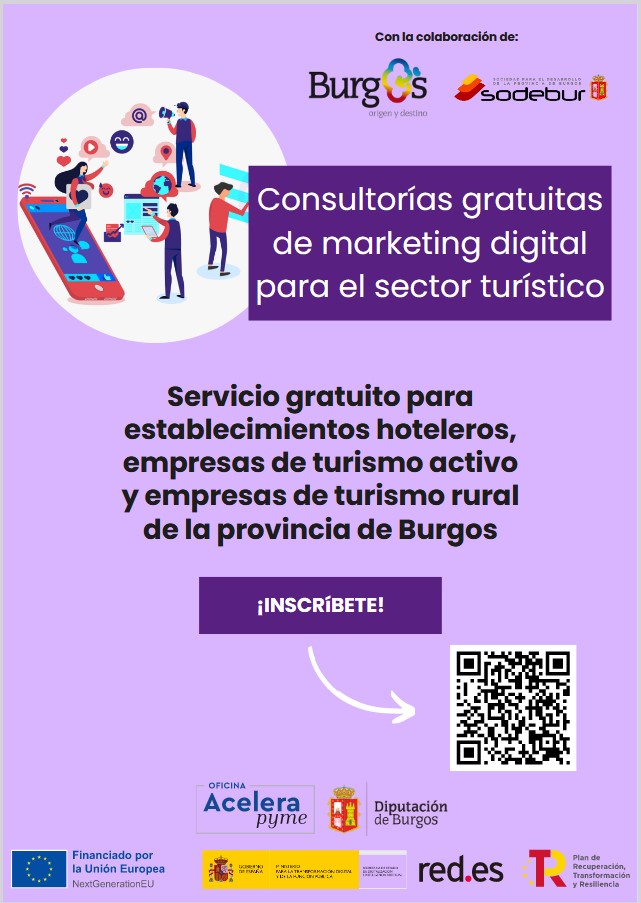 Abrimos una nueva edición de consultorías de marketing digital dirigidas para nuestro sector turístico rural. Inscríbete y reserva tu plaza antes del 30 de abril 👉👉acortar.link/RQ8F5z