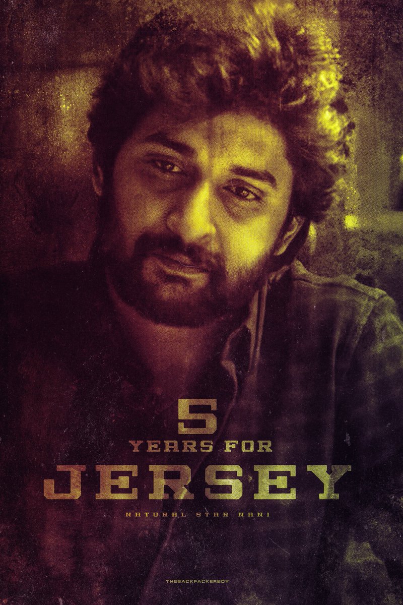 5 Years for Jersey ❤️

One of the greatest performances of TFI ⭐️

#Nani #5YearsForClassicJersey #5YearsForJersey @NameisNani @gowtam19 @SitharaEnts @ShraddhaSrinath @anirudhofficial