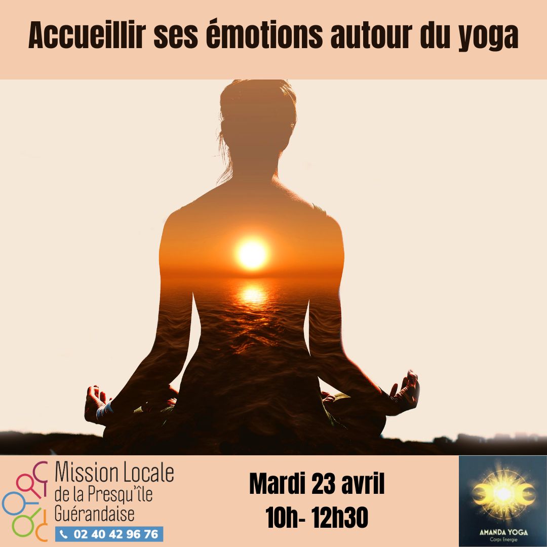 Activité Yoga à la Mission Locale, Mardi 23 avril de 10h à 12h30🧘🧘‍♀️
Viens gérer ton stress avec Amanda Yoga Corps Energie  
N'hésite pas à t'inscrire au 02.40.42.96.76 ou auprès de ton (ta) conseiller(e)🙂

#jeunes #CEJ #yoga #gestiondustress