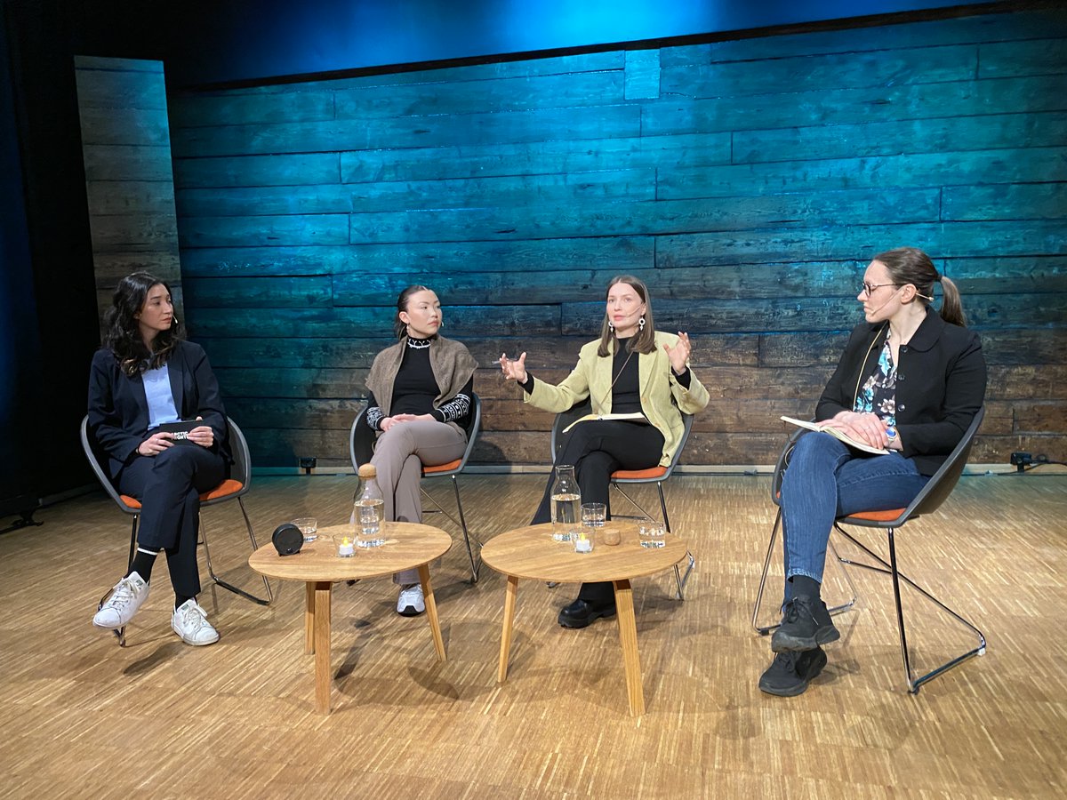 nissenjo's tweet image. Honoured to have hosted Nivi Rosing and Anja Márjá Nystø Keskitalo who contributed with insights on developments in the Arctic with perspectives from the indigenous people at our #ClimateNarratives event at #OneOceanWeek in Bergen. Imperative to listen and learn!