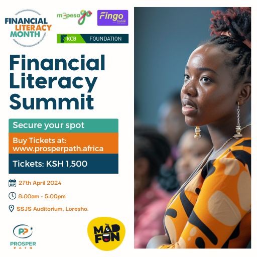 'Ready to take charge of your financial future? 
On the  27th  of April  join the @prosperpath.africa team as they unveil  secrets to success in the financial world. 

Get your tickets now via 
🌐madfun.com
📞+254115555000