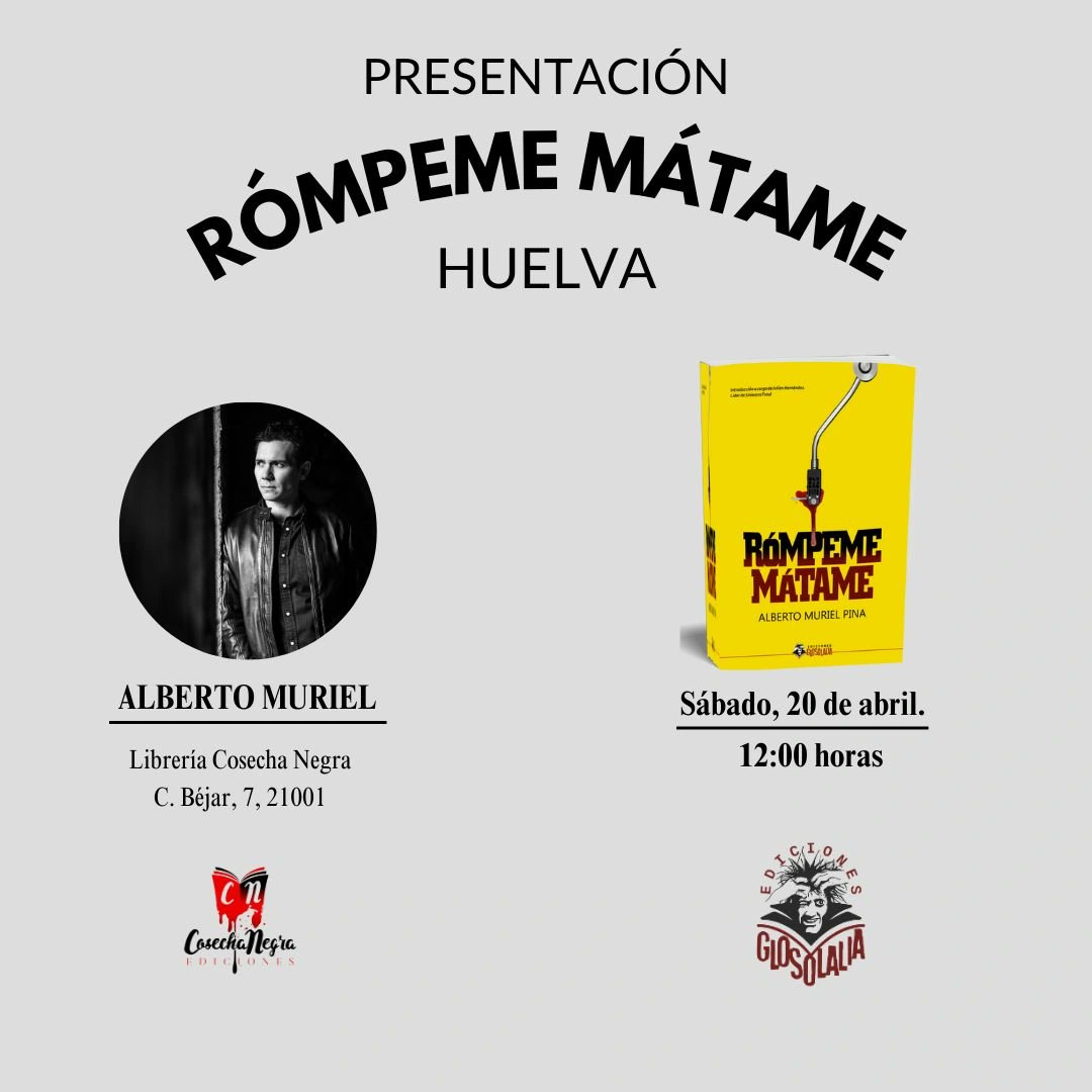 Mañana estaremos por #Huelva 

#novelanegra #lectura