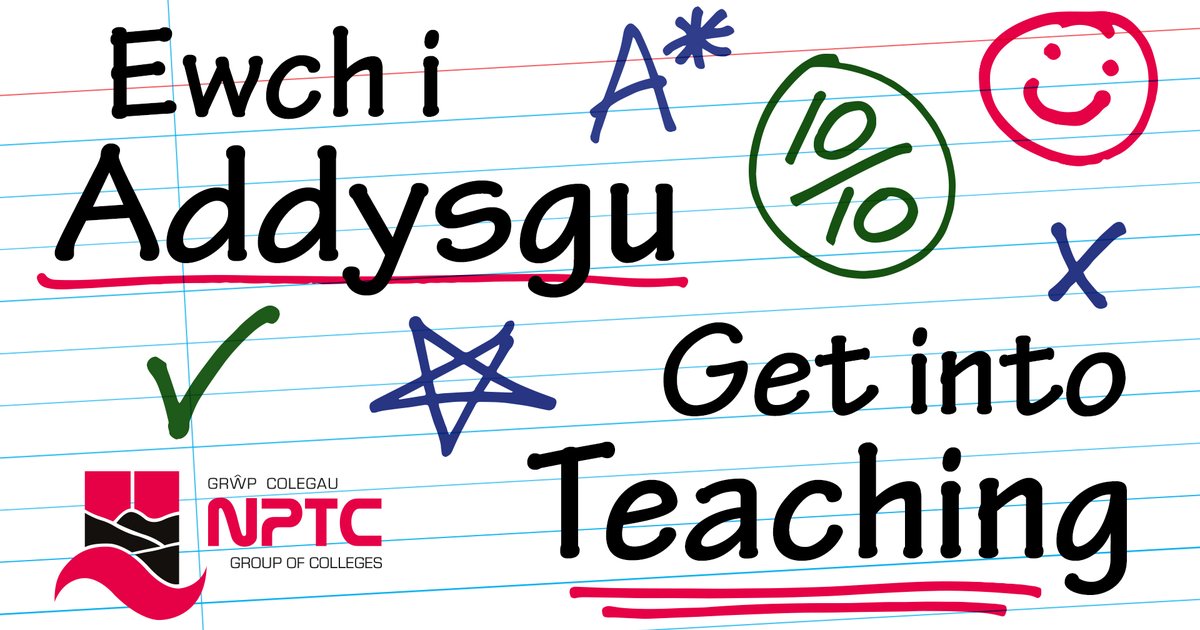 Have you ever thought about sharing your skills or feel you could teach in further education or a College environment? NPTC Group of Colleges is holding a Get into Teaching Information Event on Wednesday 24th April from 4pm to 7pm at Neath College where you can find out