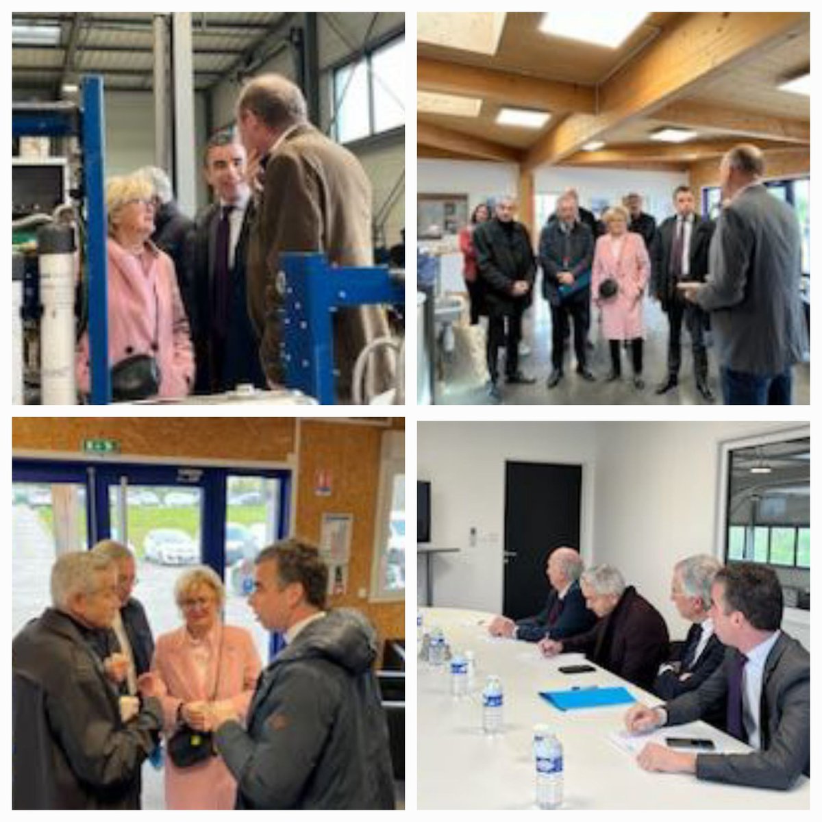 🏭| Visite de l'entreprise Symbiose Technologie à Montceau-les-Mines aux côtés de Marie-Claude Jarrot, Maire de Montceau, de @DavidMarti71200, Président de la Communauté urbaine du @creusotmontceau et du Préfet de Saône-et-Loire. #industrie