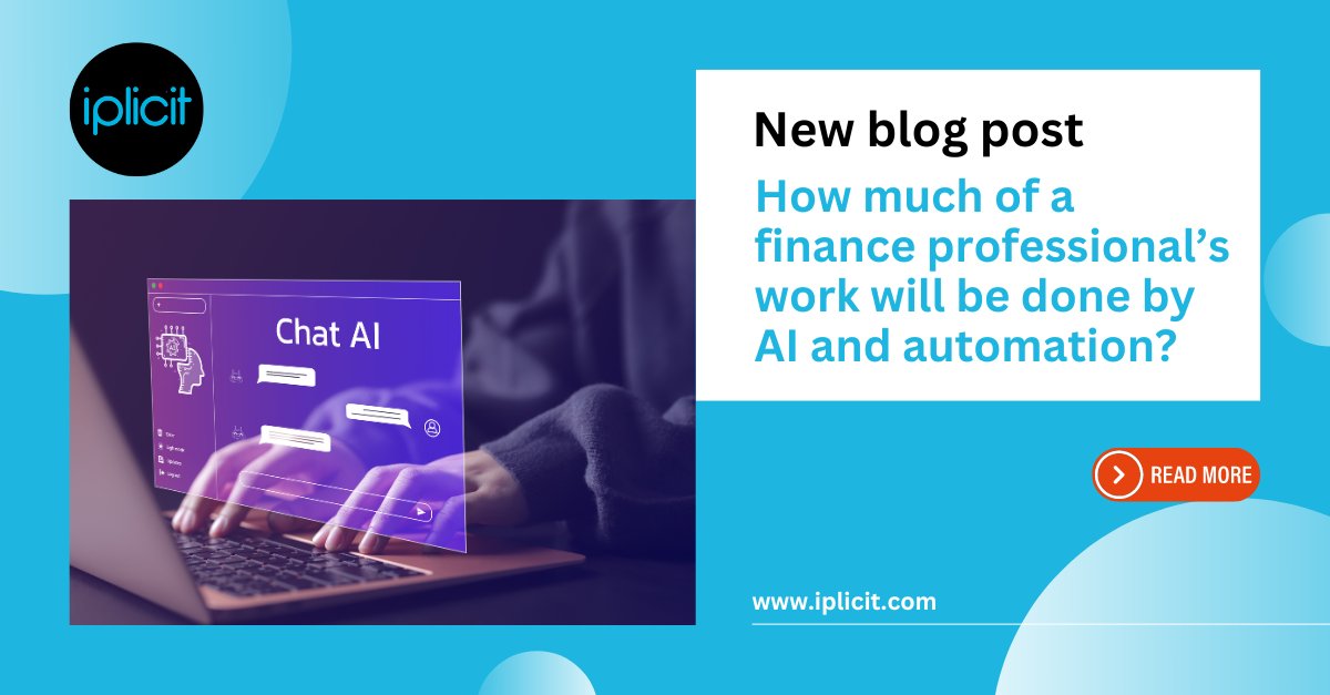 Wondering what impact #AI will have on finance and accountancy teams? This was a topic discussed in our webinar 'Building the Finance Function of the Future' Find out more about the practical impact of AI and #automation on #FinancialTeams, read our blog: hubs.la/Q02t9qHG0