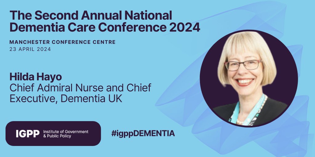 We are delighted to announce that Hilda Hayo will be speaking at The Second Annual National Dementia Care Conference 2024..

Find information here: hubs.ly/Q02tr02P0

#igppDEMENTIA #dementiacare #techfordementia #healthcaretechnology