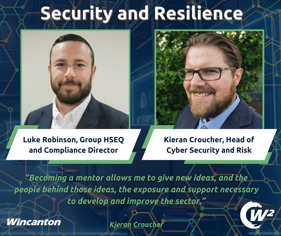 Meet the Wincanton mentors for the Security and Resilience category of W2 Labs: Luke Robinson, Group HSEQ and Compliance Director & Kieran Croucher, Head of Cyber Security and Risk Learn more about Kieran and Luke's expectations for Pitch Day here: ow.ly/Q6rH50Rj7oh