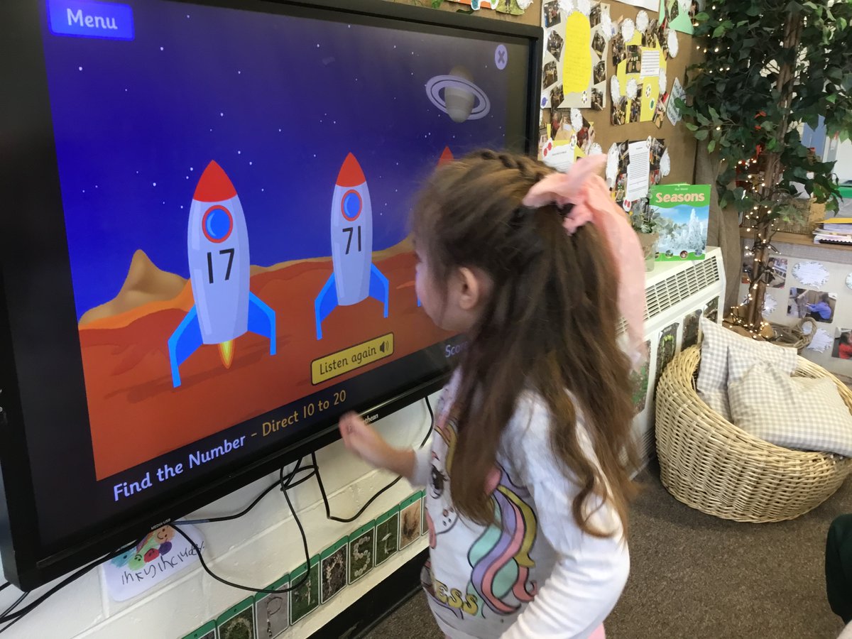 This week we have been immersed in numbers. We used the rocket to help us countdown from 10. We also played a rocket game on the smart board which provided us with lots of challenge. #ELCstnics #digitallearningstnics #numeracystnics @wldigilearn @wlelc