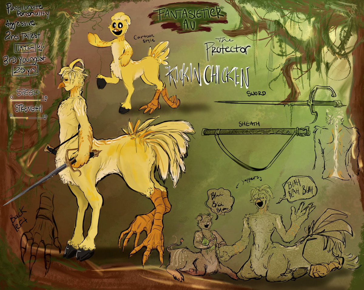 cervifae's tweet image. 🐥🐥holyy molyyyy i made another au whaatt (1/8 char)
#FantasietierAU
 #PoppyChapter3 #PoppyPlaytimeAU #SmilingCrittersAU #SmilingCrittersFanart #KickinChicken #PoppyPlaytime3fanart