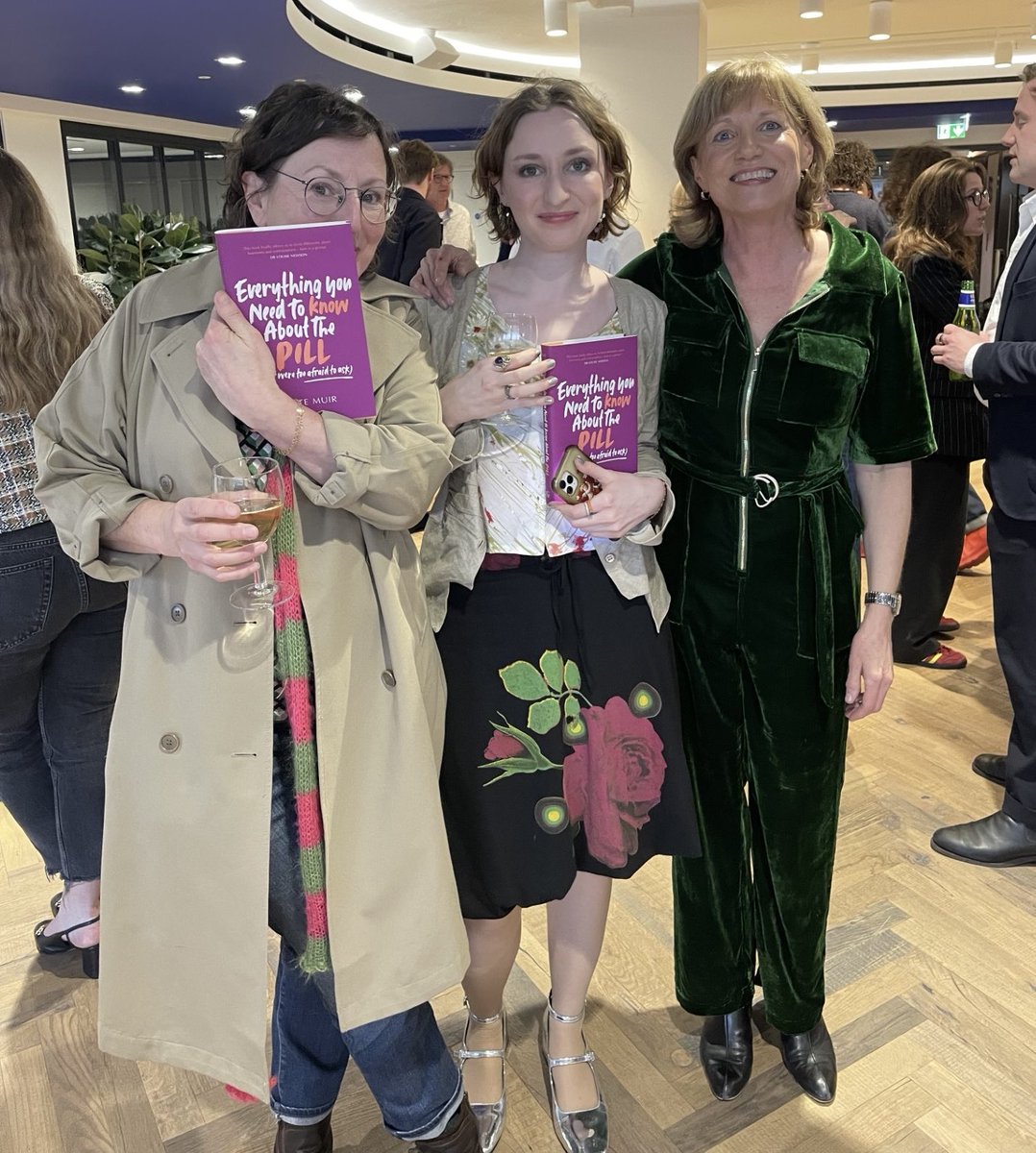 Writer @NinaStibbe (Went to London, Took the Dog) and her daughter artist Eva Stibbe at the launch of Everything You Need to Know About the Pill. Love that mothers who are radicalised about menopause are talking to their daughters about hormones too. 🔥